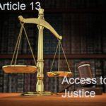 Article 13 Access to Justice