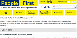 People First, a voice for people with learning difficulties