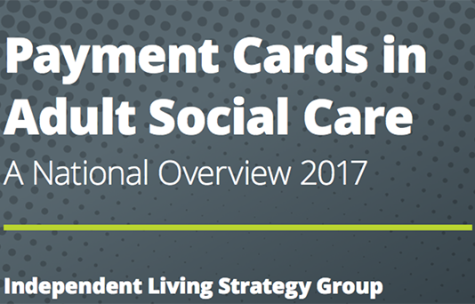 Payment cards in adult social care