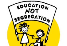 Educate not Segregate logo